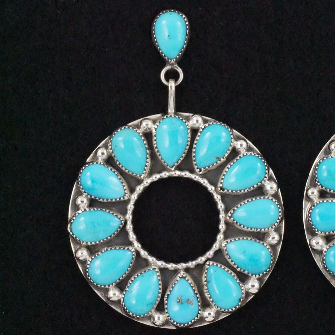 Anthony Skeets Turquoise & Sterling Silver Earrings