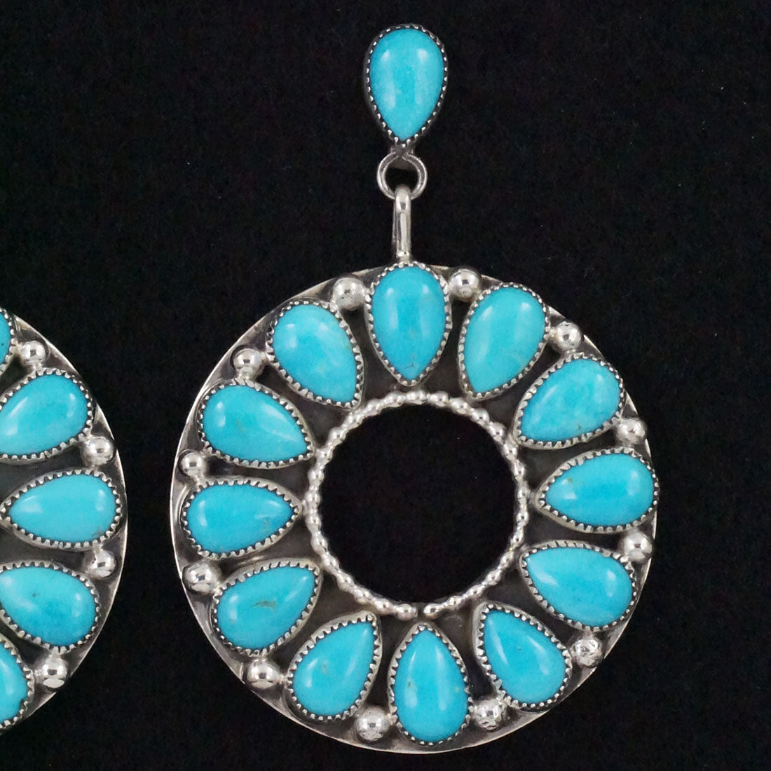 Anthony Skeets Turquoise & Sterling Silver Earrings