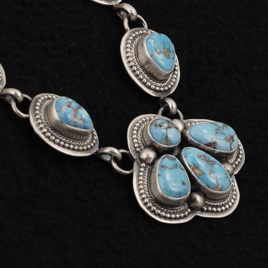 Kathleen Livingston Turquoise & Sterling Silver Necklace Set