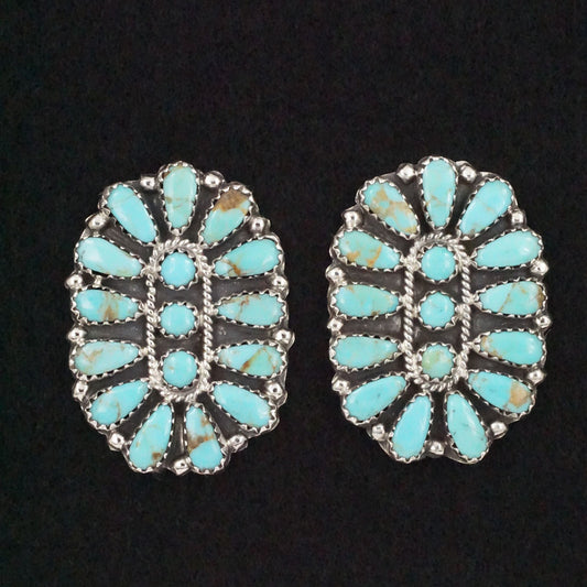 Zeita Begay Turquoise & Sterling Silver Earrings