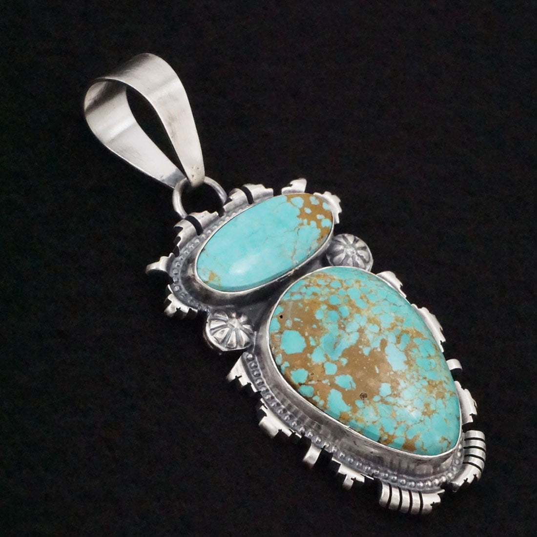 Randy Billy Turquoise & Sterling Silver Pendant