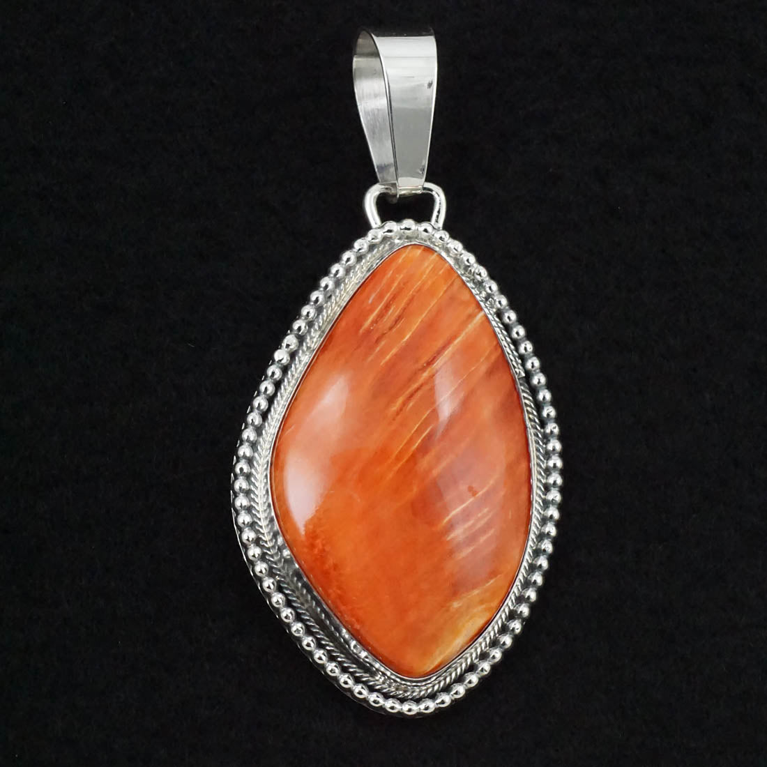 Bobby Johnson Spiny Oyster & Sterling Silver Pendant