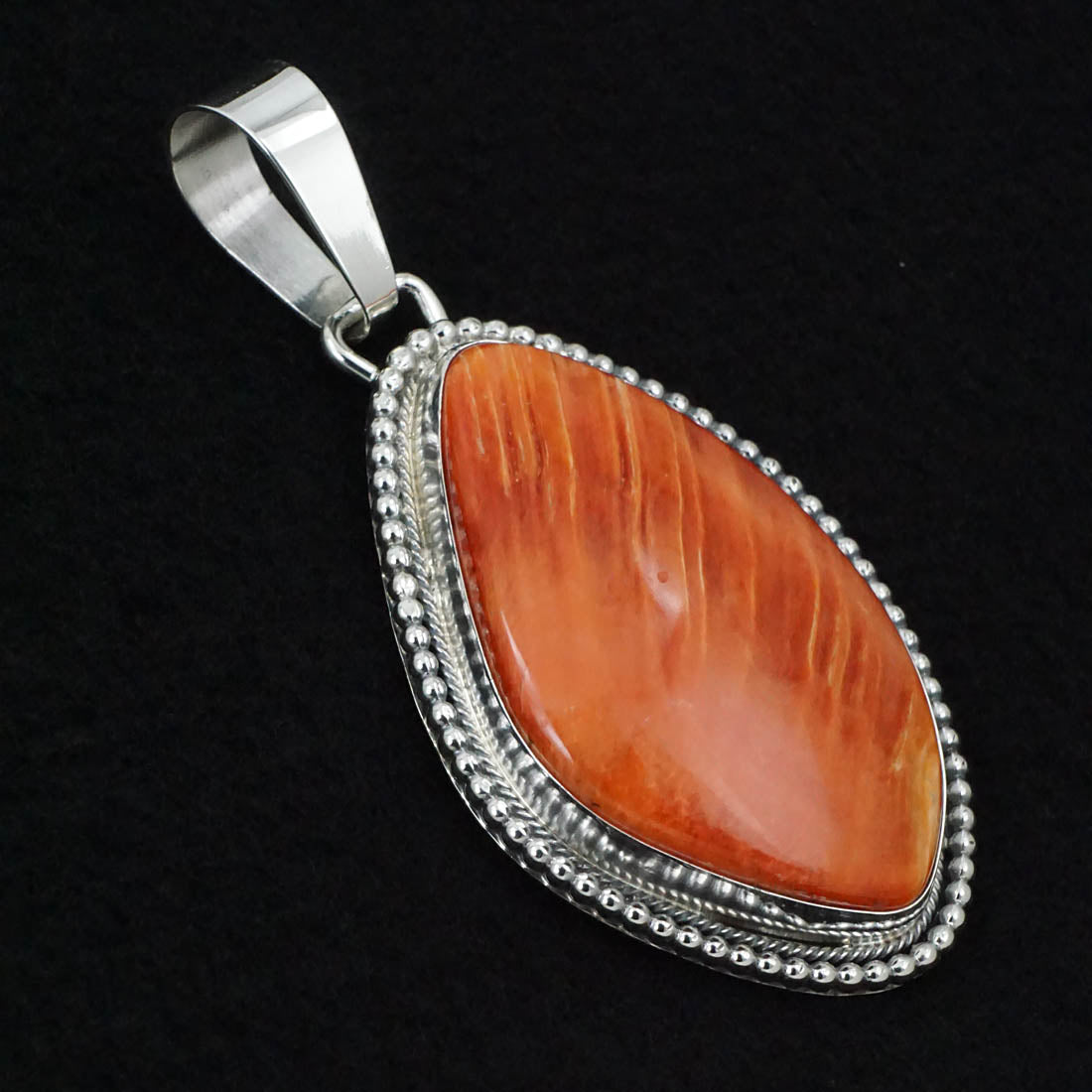Bobby Johnson Spiny Oyster & Sterling Silver Pendant