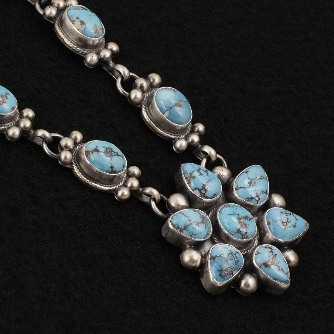 Kathleen Livingston Turquoise & Sterling Silver Necklace Set