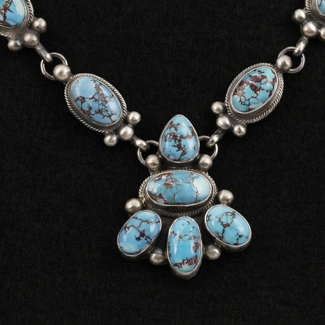 Kathleen Livingston Turquoise & Sterling Silver Necklace Set