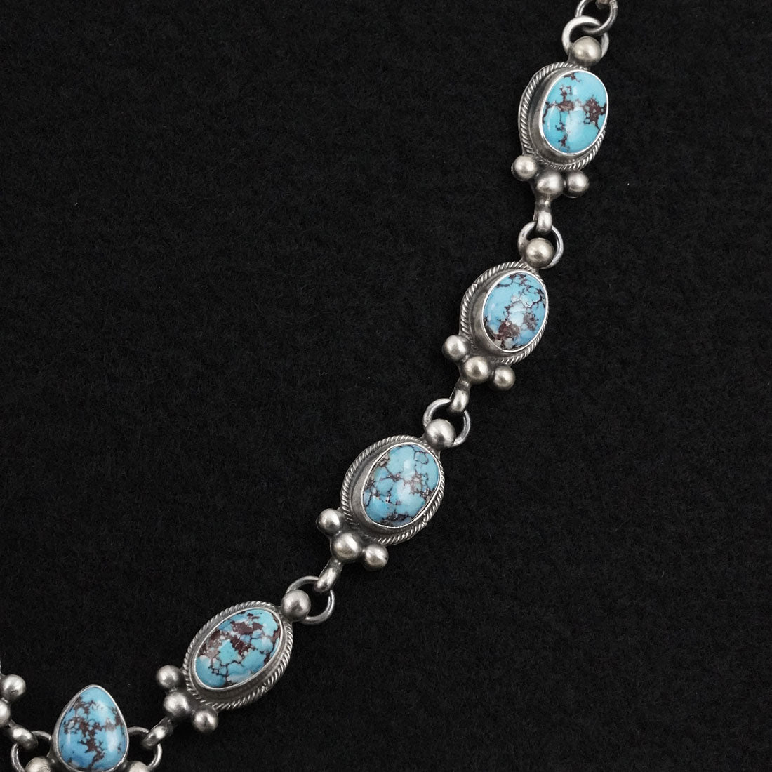Kathleen Livingston Turquoise & Sterling Silver Necklace Set