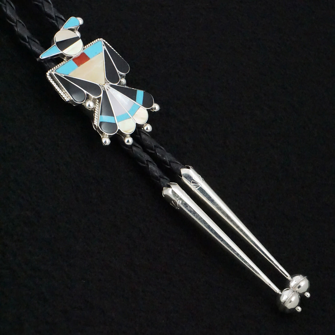 Favian Cellicion Multi-Stone & Sterling Silver Bolo Tie