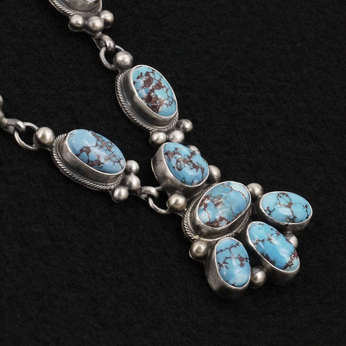 Kathleen Livingston Turquoise & Sterling Silver Necklace Set