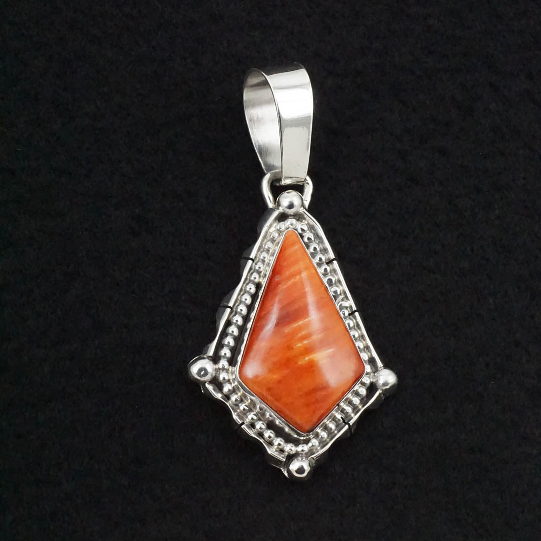 Bobby Johnson Spiny Oyster & Sterling Silver Pendant