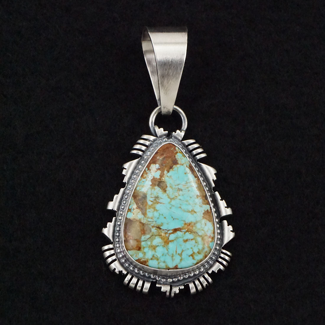 Randy Billy Turquoise & Sterling Silver Pendant