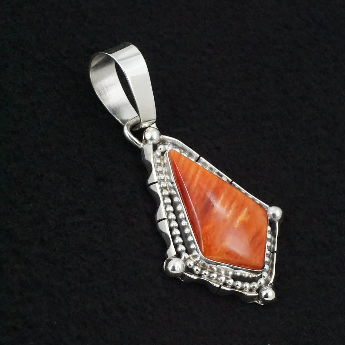 Bobby Johnson Spiny Oyster & Sterling Silver Pendant