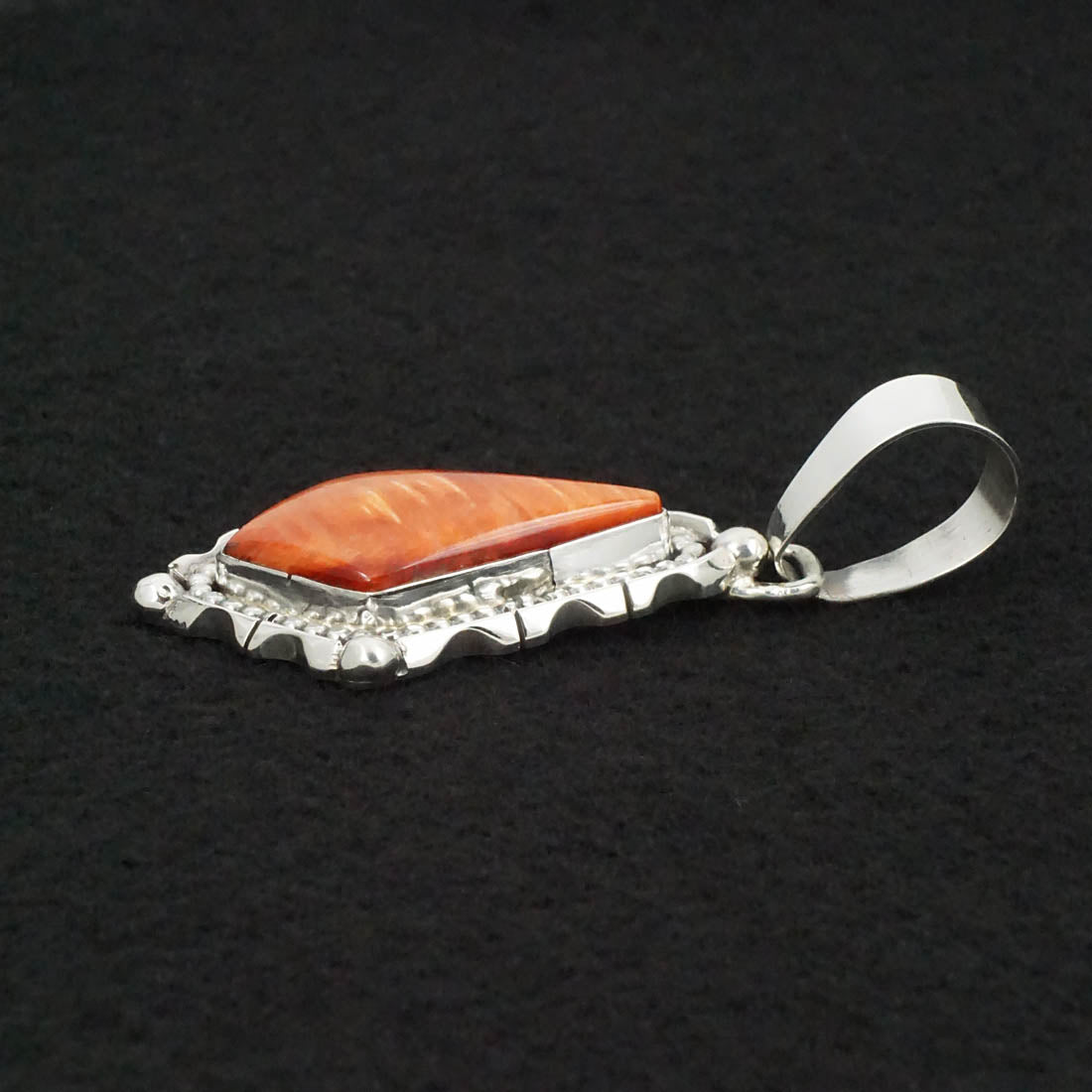 Bobby Johnson Spiny Oyster & Sterling Silver Pendant