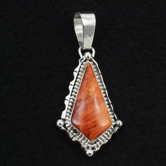 Bobby Johnson Spiny Oyster & Sterling Silver Pendant