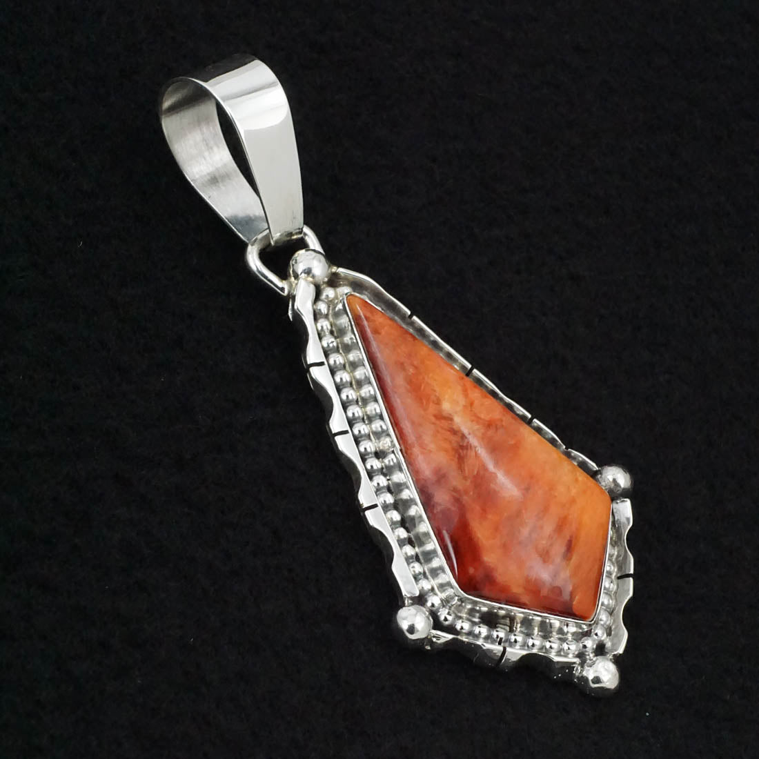 Bobby Johnson Spiny Oyster & Sterling Silver Pendant