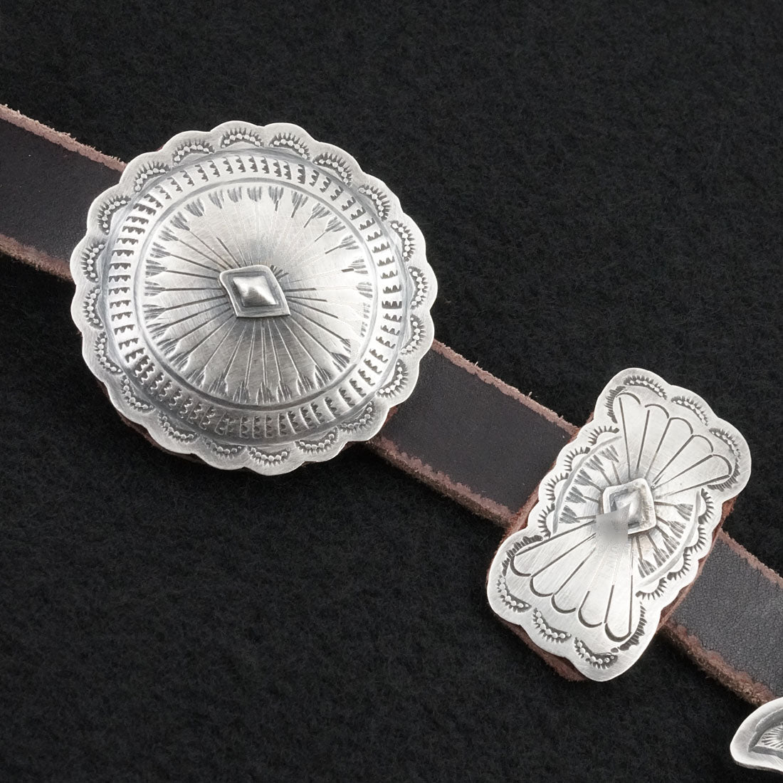 Dan Morgan Sterling Silver Concho Belt