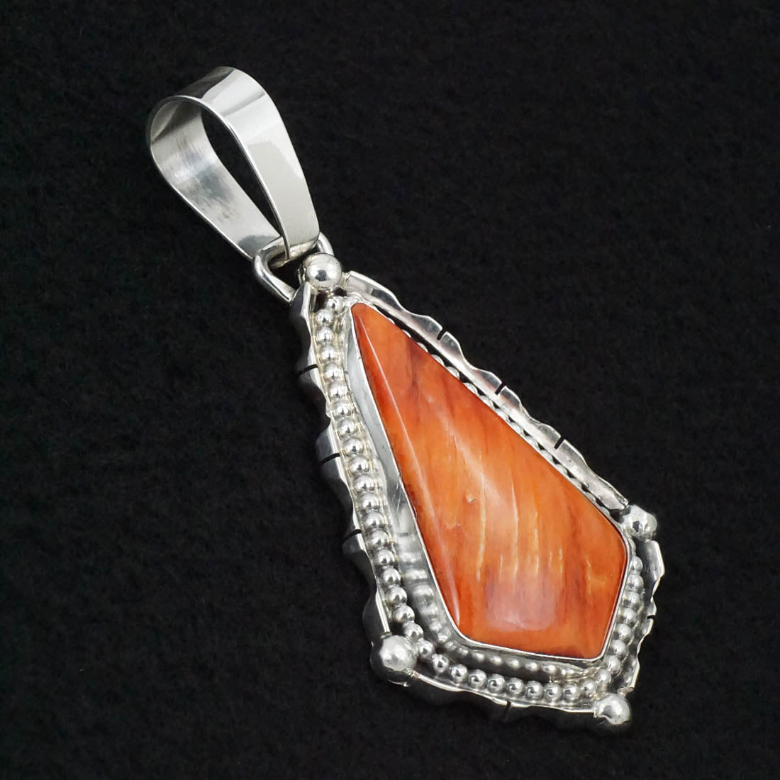 Bobby Johnson Spiny Oyster & Sterling Silver Pendant