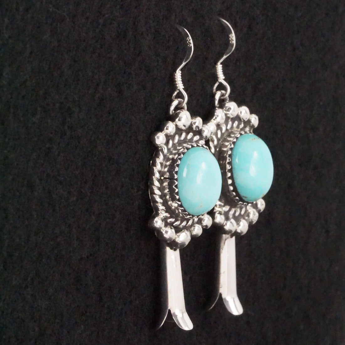 Vernon Johnson Turquoise & Sterling Silver Earrings