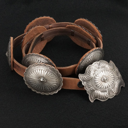Dan Morgan Sterling Silver Concho Belt