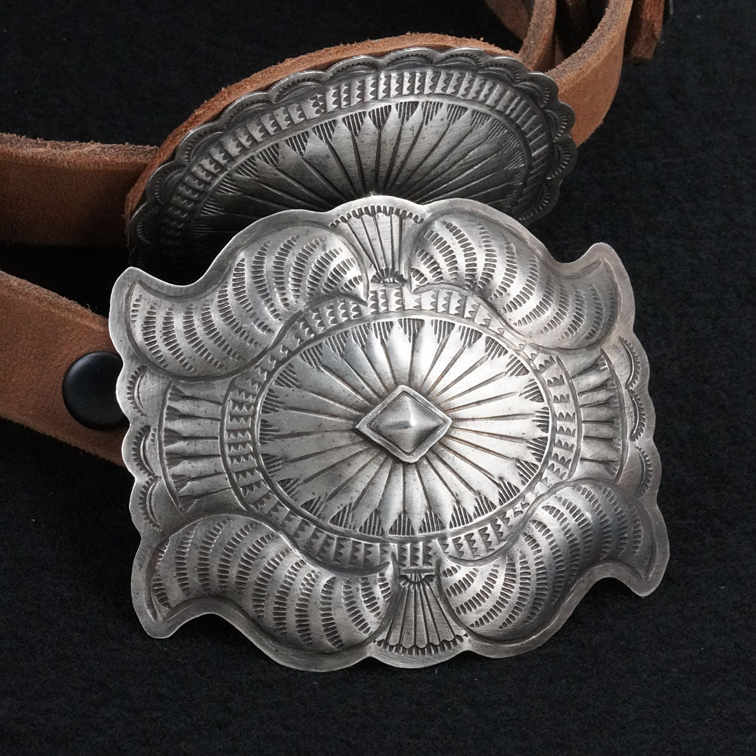 Dan Morgan Sterling Silver Concho Belt