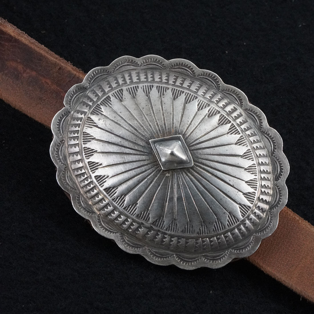Dan Morgan Sterling Silver Concho Belt