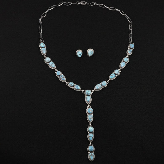 Kathleen Livingston Turquoise & Sterling Silver Necklace Set