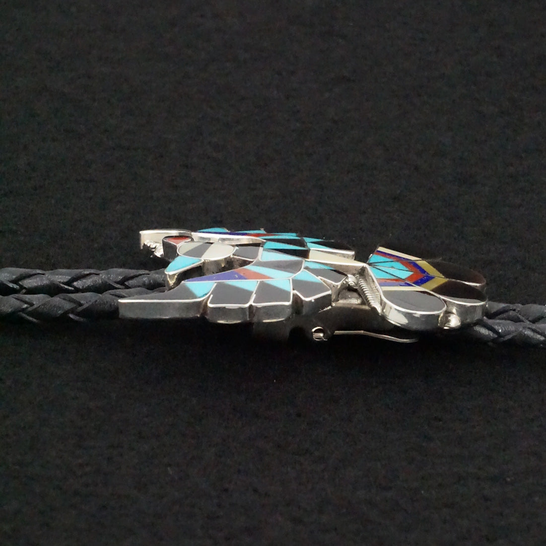 Delwin Gasper Multi-Stone & Sterling Silver Bolo Tie