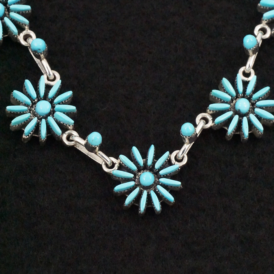 Mildred Ukestine Turquoise & Sterling Silver Necklace Set