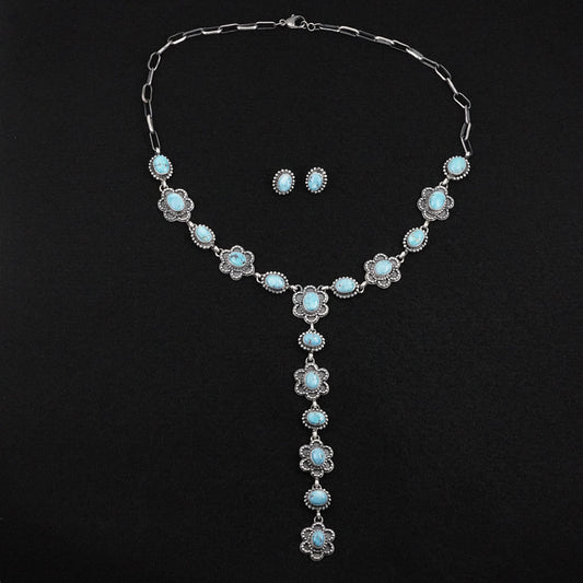 Darrin Livingston Turquoise & Sterling Silver Necklace Set