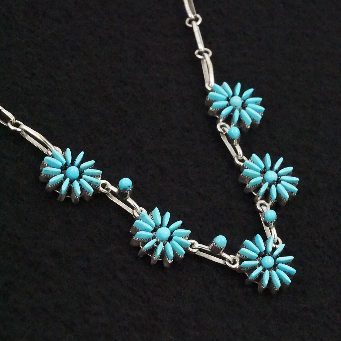 Mildred Ukestine Turquoise & Sterling Silver Necklace Set