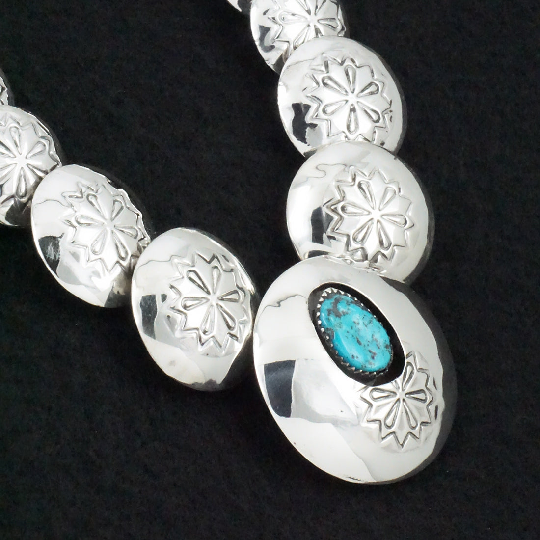 Tim Thompson Turquoise & Sterling Silver Necklace & Earrings Set