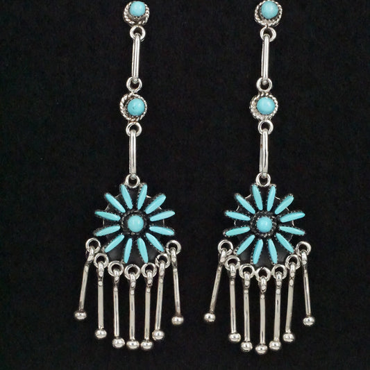 Mildred Ukestine Turquoise & Sterling Silver Earrings