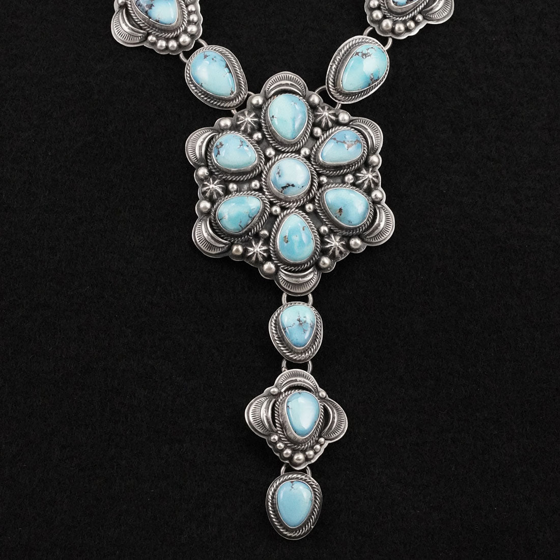 Randy Boyd Turquoise & Sterling Silver Necklace Set