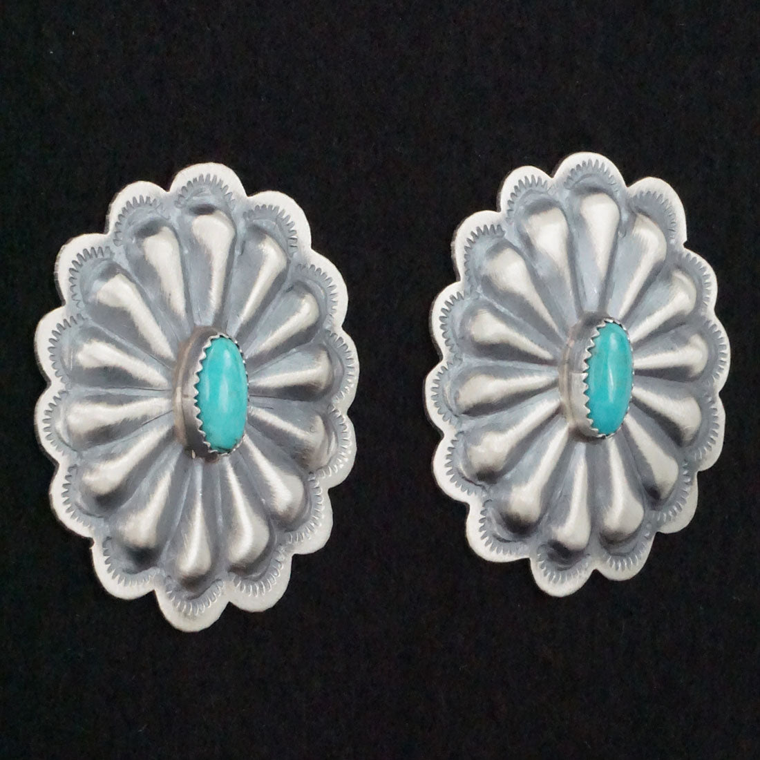 Dale Morgan Turquoise & Sterling Silver Earrings