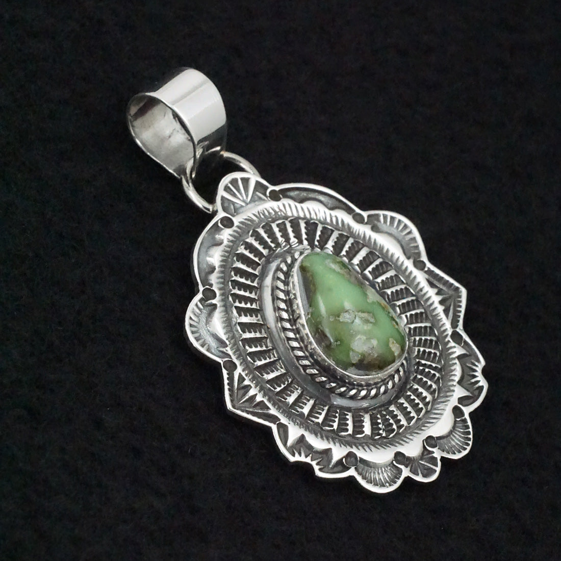 Leonard Maloney Turquoise & Sterling Silver Pendant