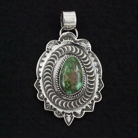 Leonard Maloney Turquoise & Sterling Silver Pendant