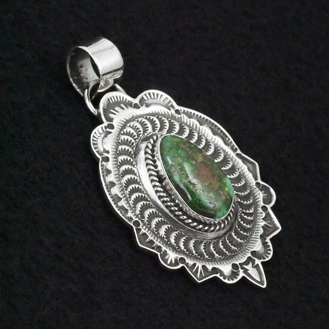 Leonard Maloney Turquoise & Sterling Silver Pendant