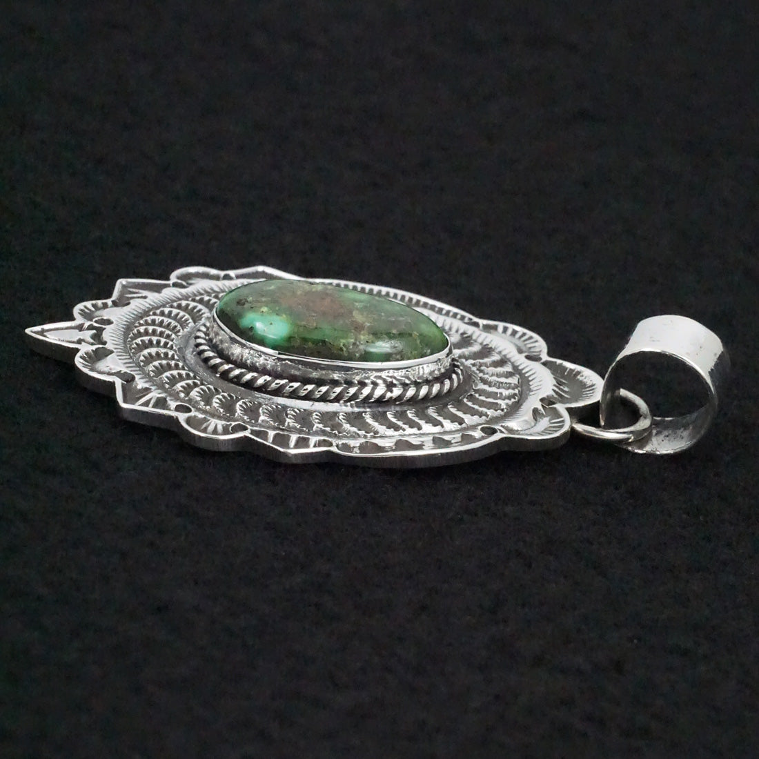 Leonard Maloney Turquoise & Sterling Silver Pendant