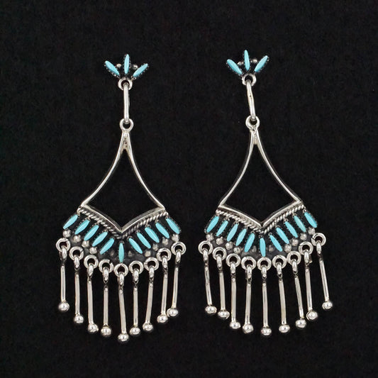 Mildred Ukestine Turquoise & Sterling Silver Earrings