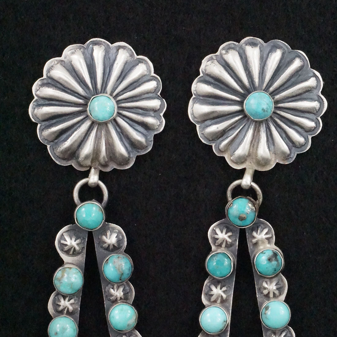 Eugene Charley Turquoise & Sterling Silver Earrings