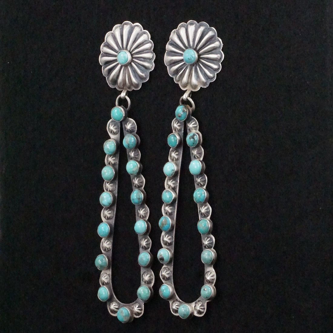 Eugene Charley Turquoise & Sterling Silver Earrings