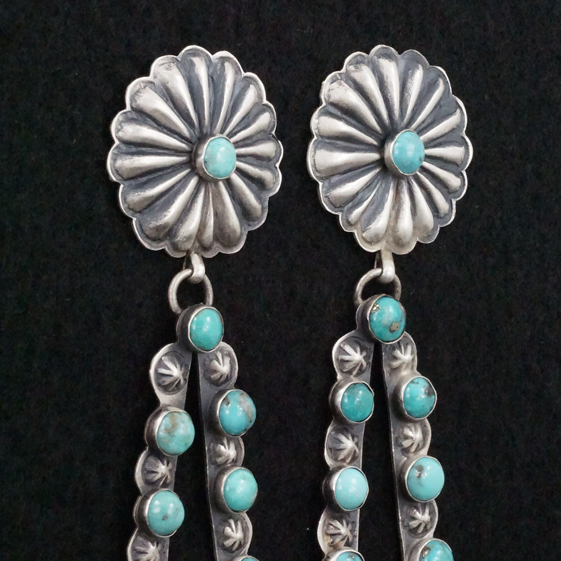 Eugene Charley Turquoise & Sterling Silver Earrings