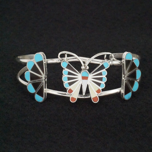 Adrian Wallace Multi Stone & Sterling Silver Bracelet