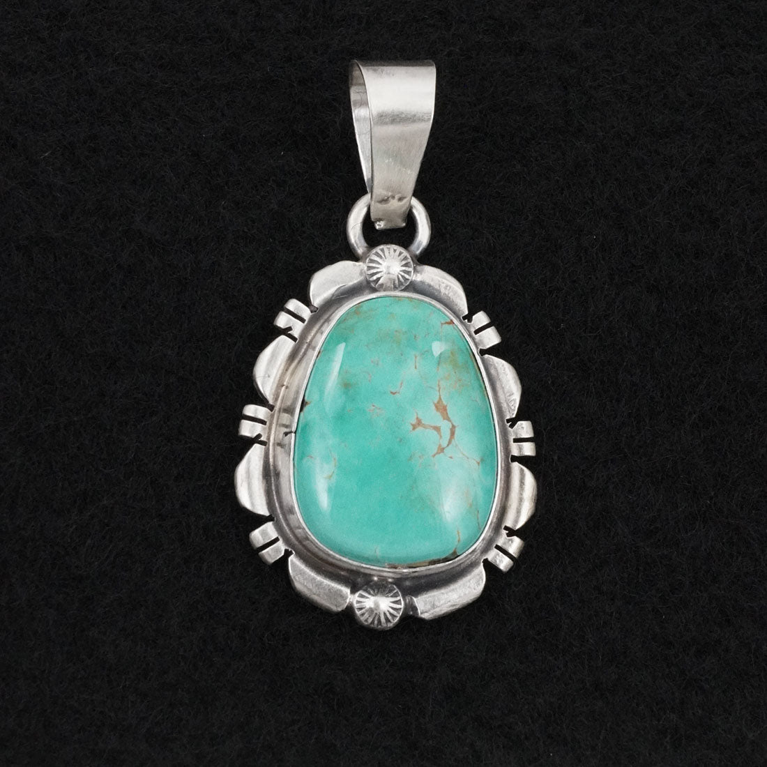 Thomas Francisco Turquoise & Sterling Silver Pendant