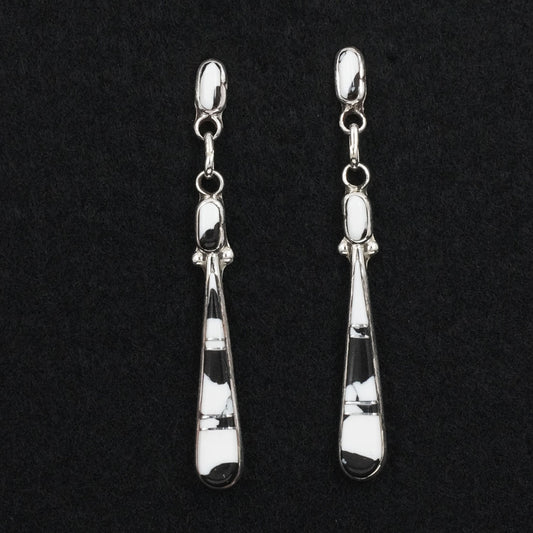 Terrance Panteah White Buffalo & Sterling Silver Earrings