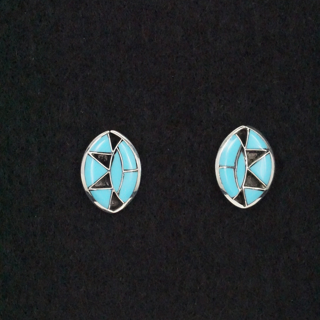 Vernon Quandelacy Turquoise & Sterling Silver Earrings