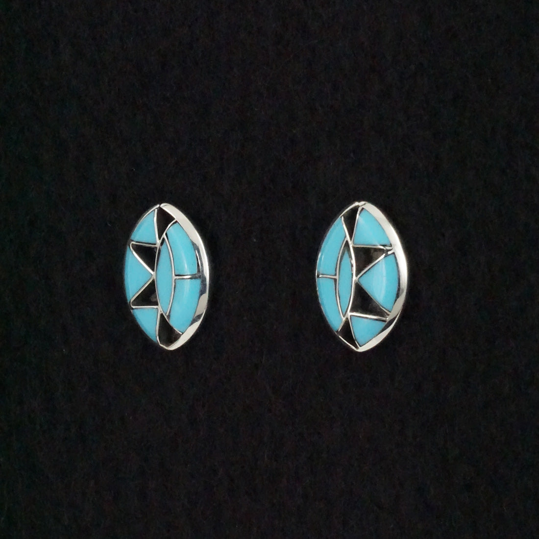 Vernon Quandelacy Turquoise & Sterling Silver Earrings