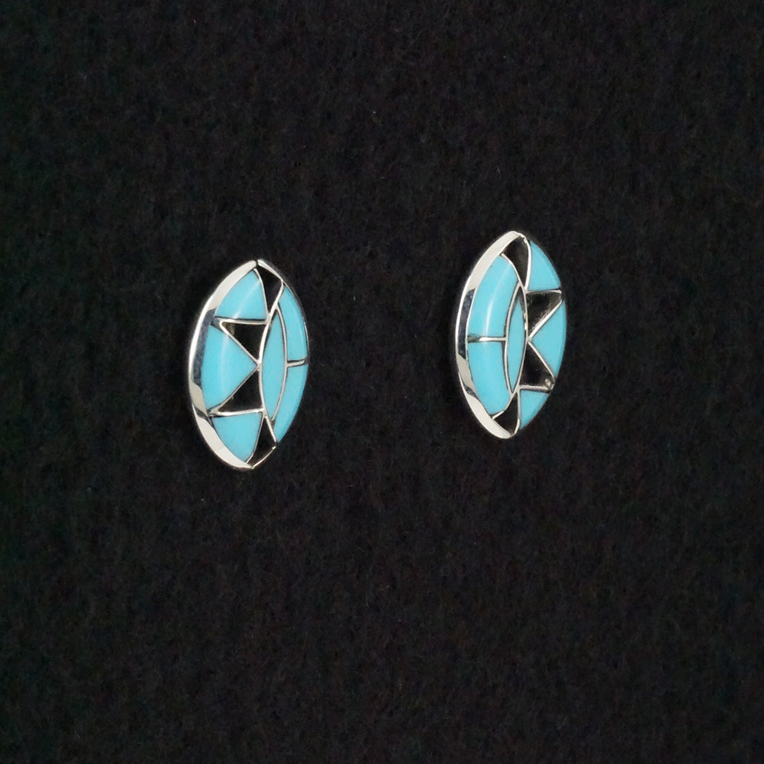 Vernon Quandelacy Turquoise & Sterling Silver Earrings