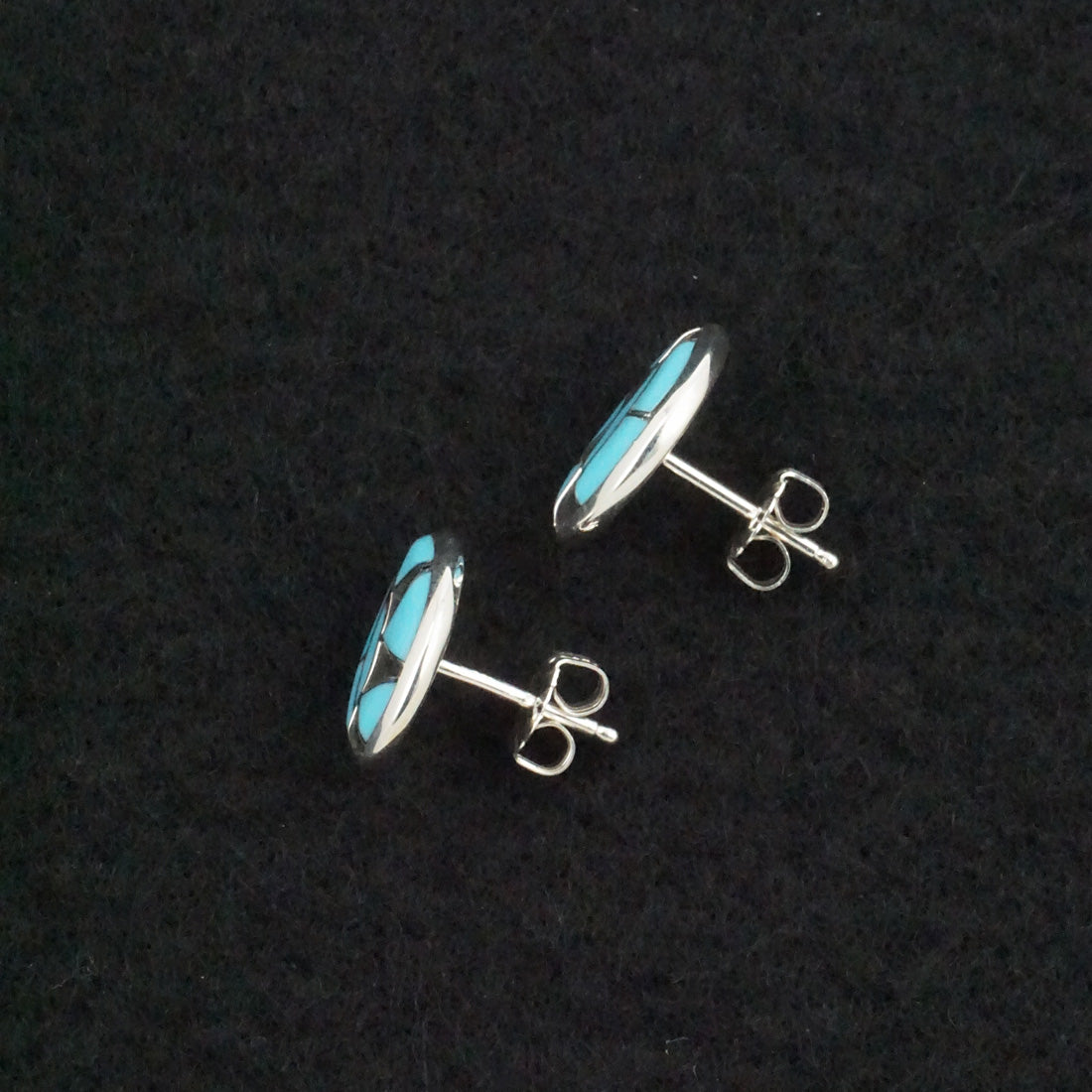 Vernon Quandelacy Turquoise & Sterling Silver Earrings