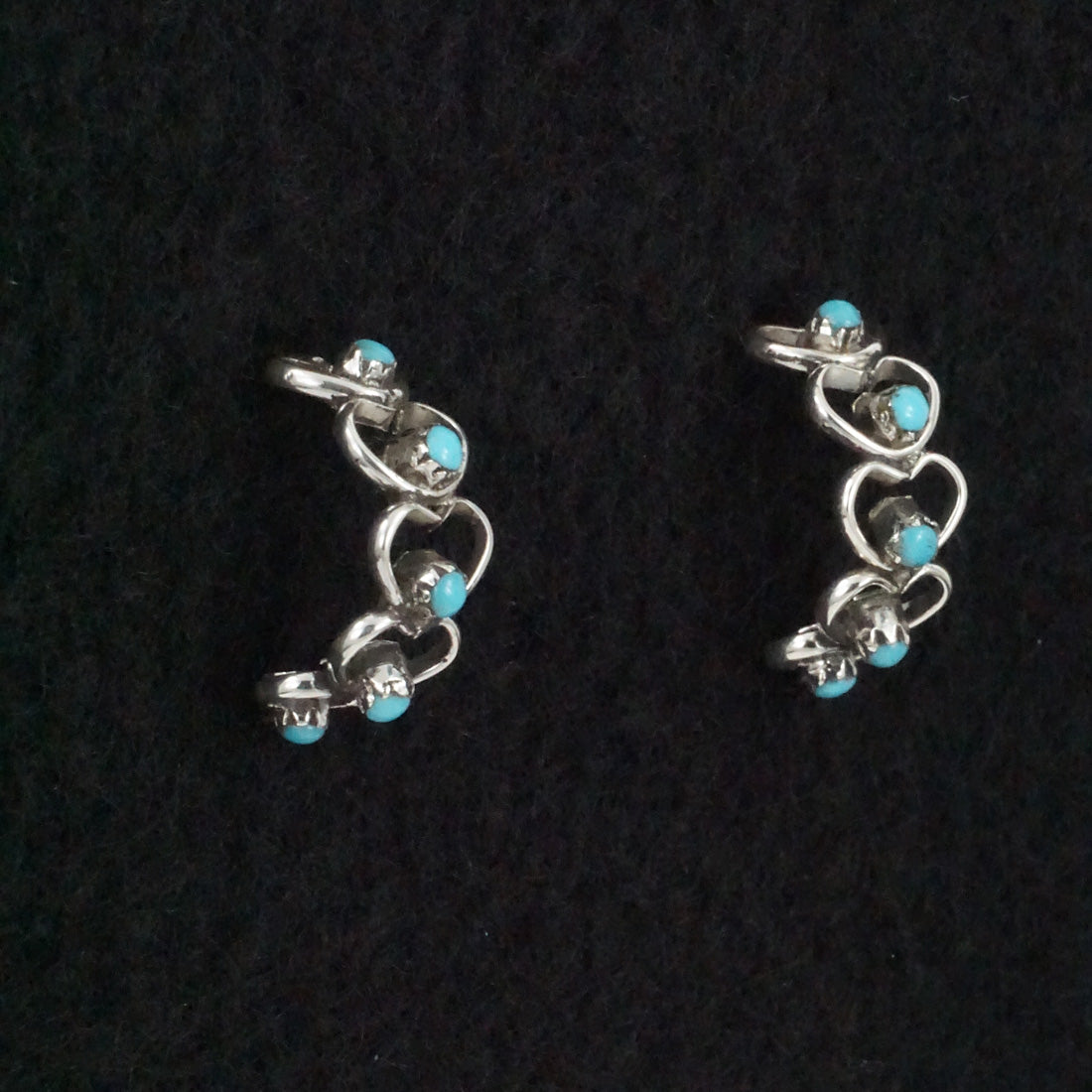 Dorothy Natachu Turquoise & Sterling Silver Earrings