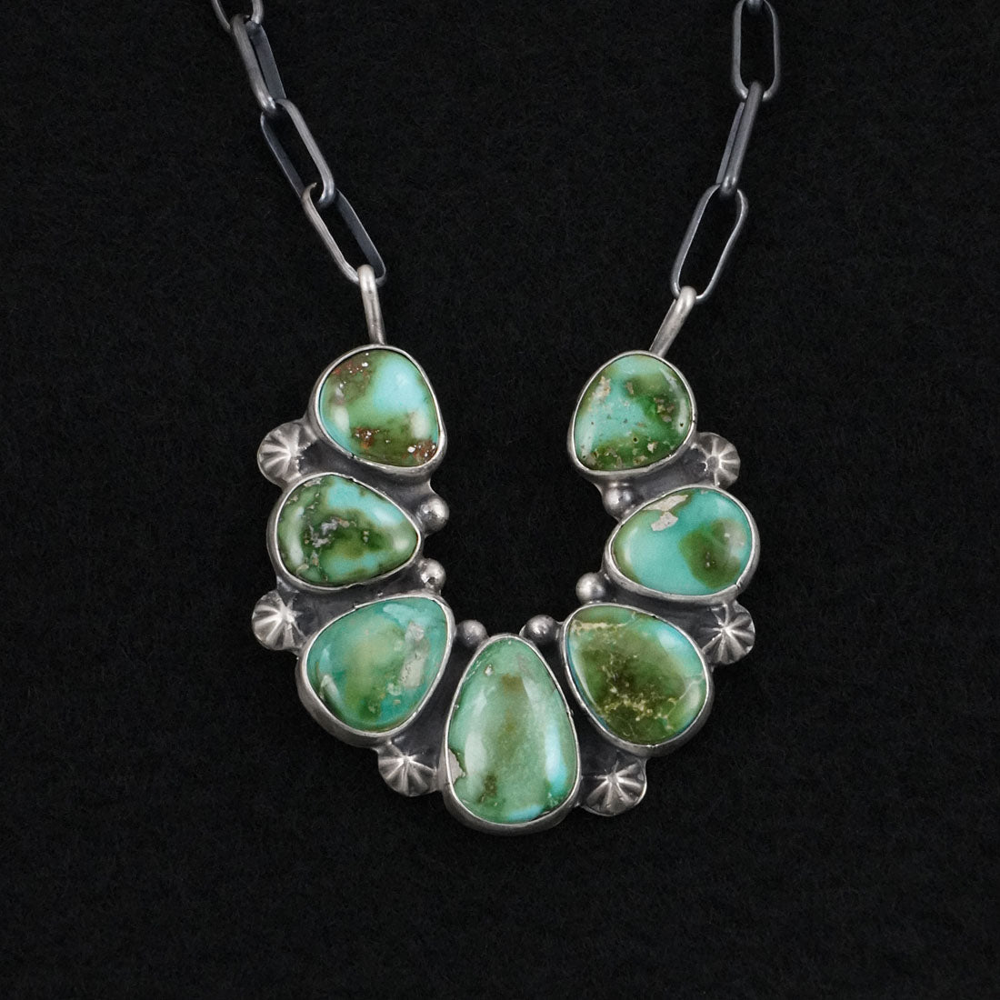 Bobby Johnson Turquoise & Sterling Silver Necklace